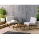 Beliani Conjunto de jardín Madera de acacia con certificado FSC® FRASCATI Beliani Conjunto de jardín Madera de acacia con certificado FSC® FRASCATI Gris Claro