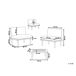 Beliani Conjunto de jardín Madera de acacia con certificado FSC® FRASCATI Beliani Conjunto de jardín Madera de acacia con certificado FSC® FRASCATI Gris Claro