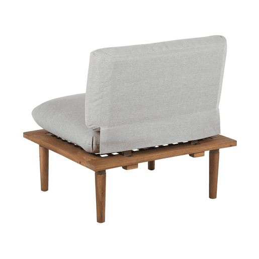 Conjunto de jardim com mesa 2 lugares FRASCATI Madeira de Acácia certificada Cinzento claro