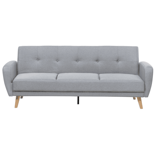 Sofá-cama FLORLI Tecido Cinzento claro 3 lugares