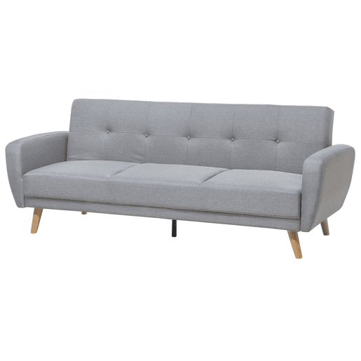 Sofá-cama FLORLI Tecido Cinzento claro 3 lugares