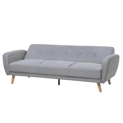 Sofá-cama FLORLI Tecido Cinzento claro 3 lugares