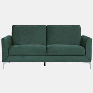 Sofá FENES Veludo Verde escuro 3 lugares