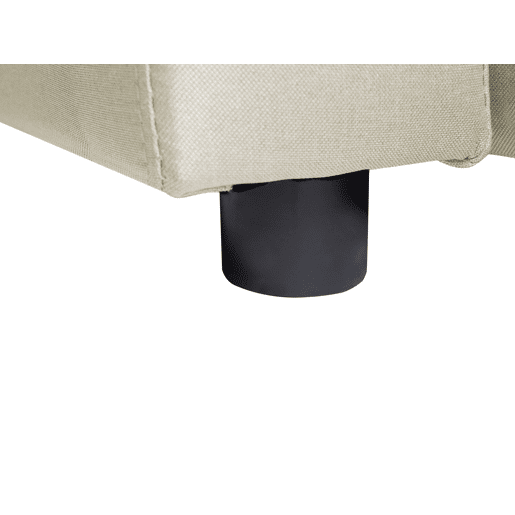 Sofá-cama em U SOMMEN Tecido Creme claro com arrumação 5 lugares Sofá-cama em U SOMMEN Tecido Creme claro com arrumação 5 lugares