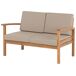 Beliani Conjunto de jardín Madera de acacia MANILA Beliani Conjunto de jardín Madera de acacia MANILA Gris Oscuro