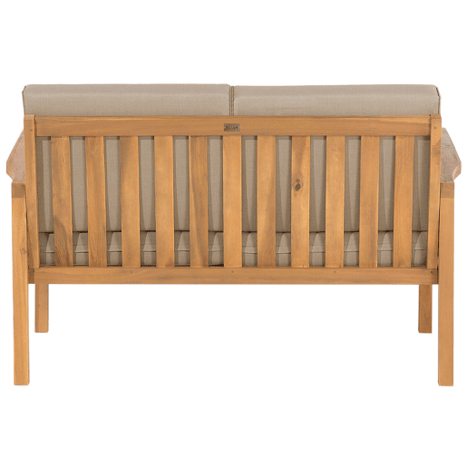 Conjunto de jardim com mesa e repousa-pés 4 lugares MANILA Madeira de acácia Castanho claro