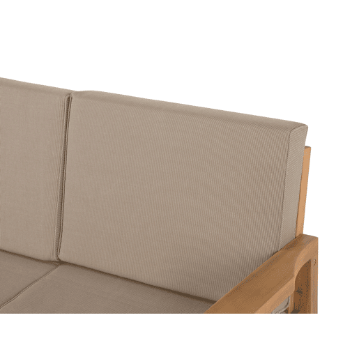 Conjunto de jardim com mesa e repousa-pés 4 lugares MANILA Madeira de acácia Castanho claro