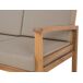 Beliani Conjunto de jardín Madera de acacia MANILA Beliani Conjunto de jardín Madera de acacia MANILA Gris Oscuro