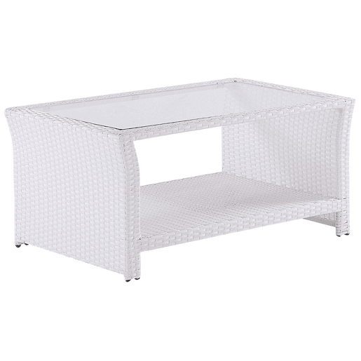 Conjunto de jardim com mesa 4 lugares MARINO Branco