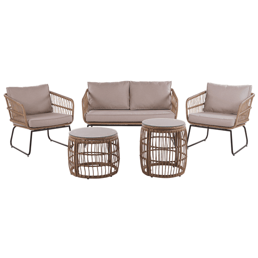 Conjunto de jardim com mesa 4 lugares RAVELLO Natural