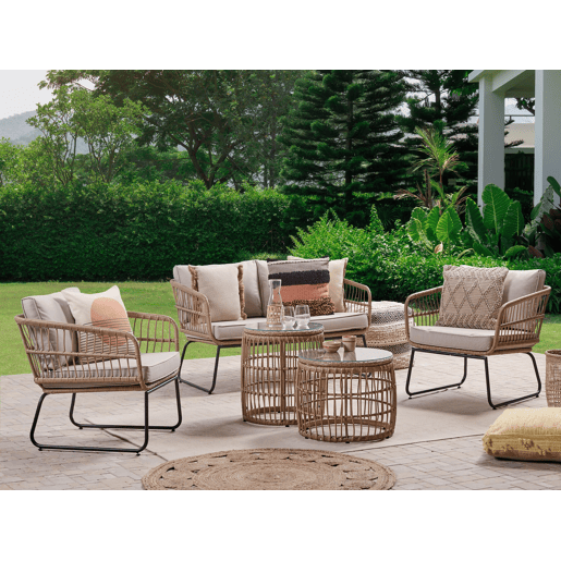 Conjunto de jardim com mesa 4 lugares RAVELLO Natural
