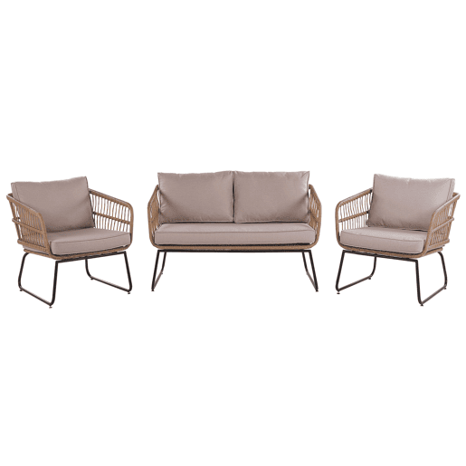 Conjunto de jardim com mesa 4 lugares RAVELLO Natural