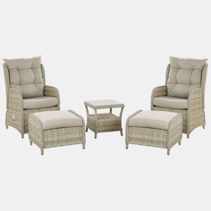 Beliani Conjunto lounge Ratan sintético PONZA