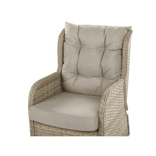 Beliani Conjunto lounge Ratan sintético PONZA