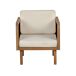 Beliani Conjunto de jardín Madera de acacia BARATTI Beliani Conjunto de jardín Madera de acacia BARATTI Beige