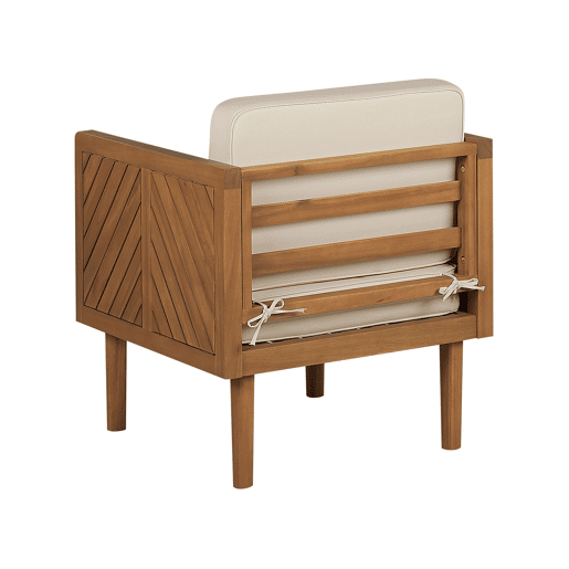 Beliani Conjunto lounge Madeira de acácia BARATTI