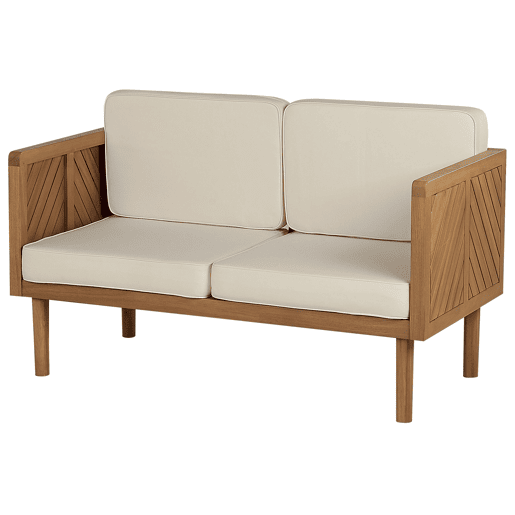 Beliani Conjunto lounge Madeira de acácia BARATTI