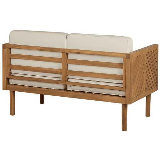 Beliani Conjunto lounge Madeira de acácia BARATTI