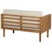 Beliani Conjunto de jardín Madera de acacia BARATTI Beliani Conjunto de jardín Madera de acacia BARATTI Beige