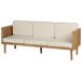 Beliani Conjunto de jardín Madera de acacia BARATTI Beliani Conjunto de jardín Madera de acacia BARATTI Beige
