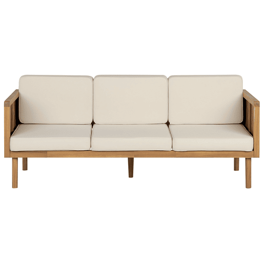 Conjunto de jardim com mesa 5 lugares BARATTI Madeira de acácia Castanho
