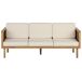 Beliani Conjunto de jardín Madera de acacia BARATTI Beliani Conjunto de jardín Madera de acacia BARATTI Beige