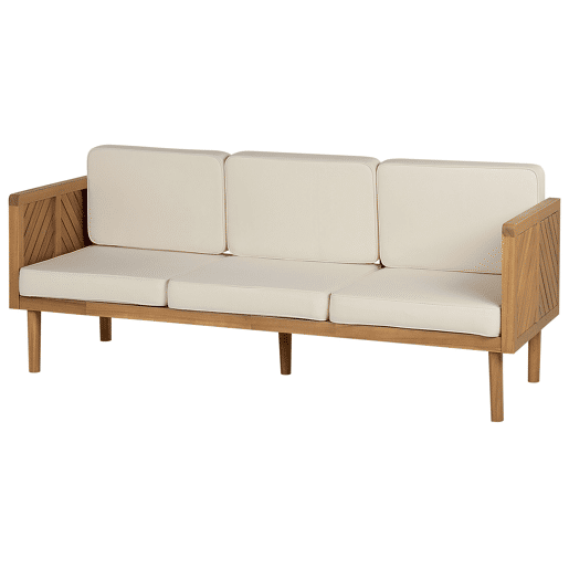 Beliani Conjunto lounge Madeira de acácia BARATTI