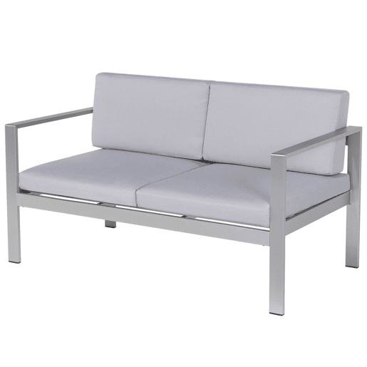 Beliani Conjunto lounge Alumínio SALERNO