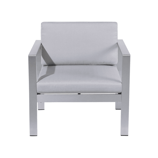 Beliani Conjunto lounge Alumínio SALERNO