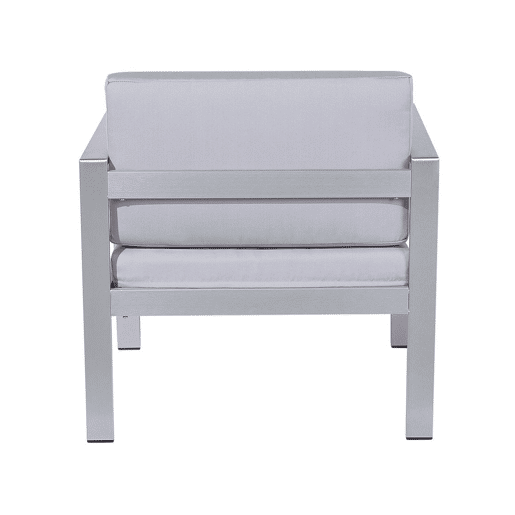 Beliani Conjunto lounge Alumínio SALERNO