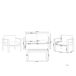 Beliani Conjunto de jardín Aluminio SALERNO Beliani Conjunto de jardín Aluminio SALERNO Gris