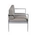 Beliani Conjunto de jardín Aluminio SALERNO Beliani Conjunto de jardín Aluminio SALERNO Gris