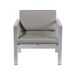 Beliani Conjunto de jardín Aluminio SALERNO Beliani Conjunto de jardín Aluminio SALERNO Gris