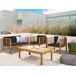 Beliani Conjunto de jardín Madera de acacia PACIFIC Beliani Conjunto de jardín Madera de acacia PACIFIC Marrón