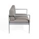 Beliani Banco Aluminio SALERNO 142x70 Beliani Banco Aluminio SALERNO 142x70 Gris