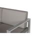 Beliani Banco Aluminio SALERNO 142x70 Beliani Banco Aluminio SALERNO 142x70 Gris