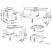 Beliani Conjunto de jardín Madera de acacia BARATTI Beliani Conjunto de jardín Madera de acacia BARATTI Beige
