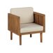 Beliani Conjunto de jardín Madera de acacia BARATTI Beliani Conjunto de jardín Madera de acacia BARATTI Beige