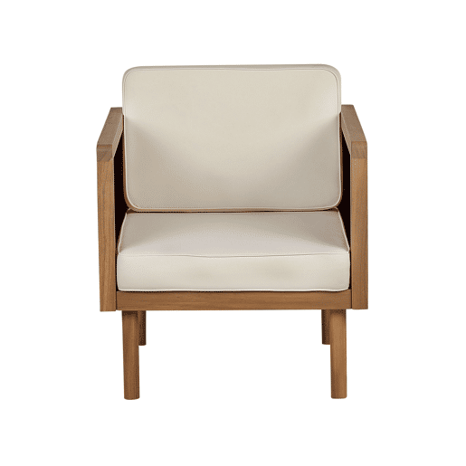 Beliani Conjunto lounge Madeira de acácia BARATTI
