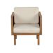 Beliani Conjunto de jardín Madera de acacia BARATTI Beliani Conjunto de jardín Madera de acacia BARATTI Beige
