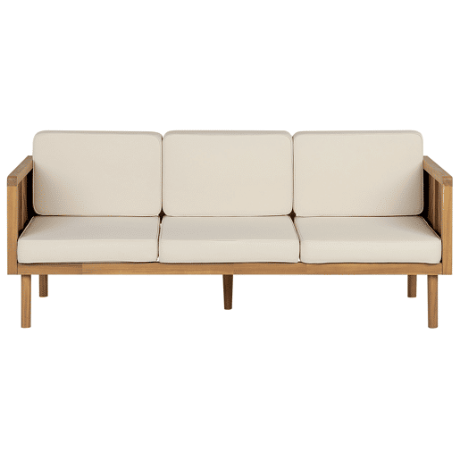 Beliani Conjunto lounge Madeira de acácia BARATTI