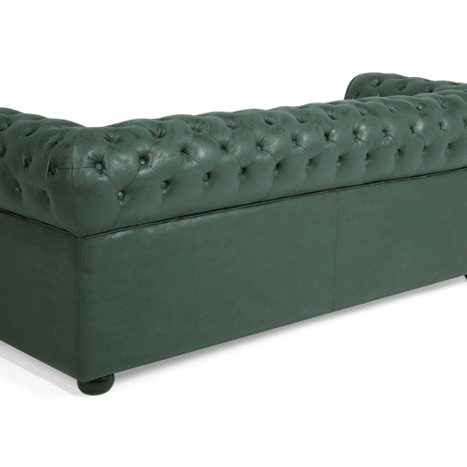 Sofá CHESTERFIELD Pele sintética Verde 3 lugares