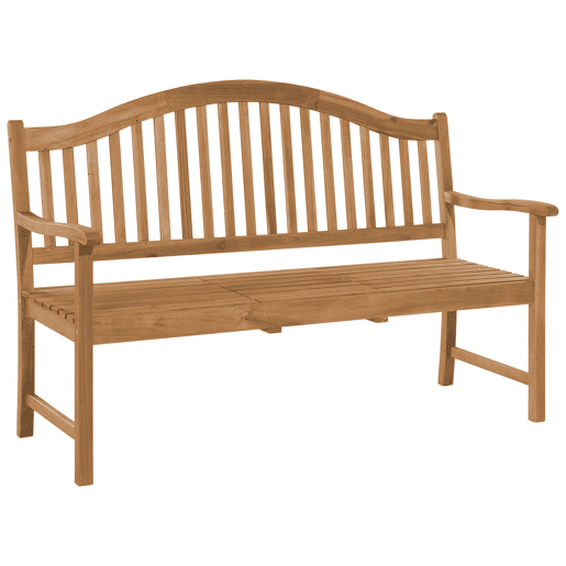 Banco de jardim HILO 150 cm Madeira de acácia Castanho