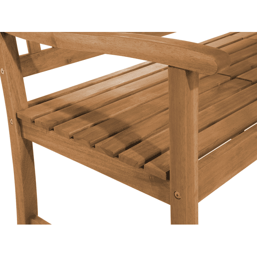 Banco de jardim HILO 150 cm Madeira de acácia Castanho