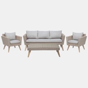 Conjunto de jardim com mesa 5 lugares VITTORIA Cinzento
