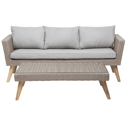 Conjunto de jardim com mesa 5 lugares VITTORIA Cinzento