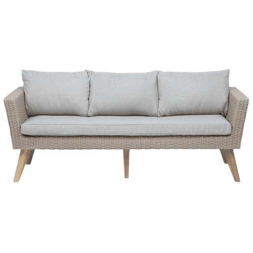 Conjunto de jardim com mesa 5 lugares VITTORIA Cinzento