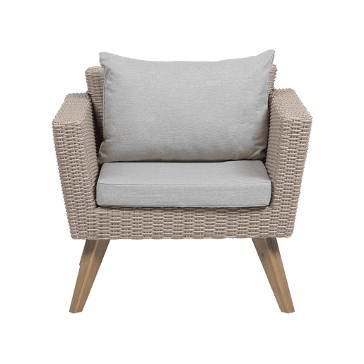 Conjunto de jardim com mesa 5 lugares VITTORIA Cinzento
