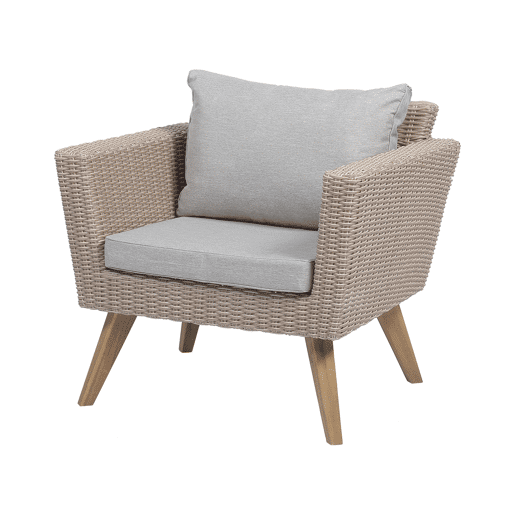 Conjunto de jardim com mesa 5 lugares VITTORIA Cinzento