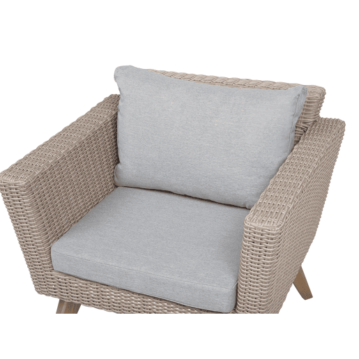 Conjunto de jardim com mesa 5 lugares VITTORIA Cinzento